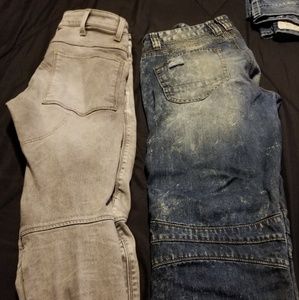 Two pairs of men Jean's